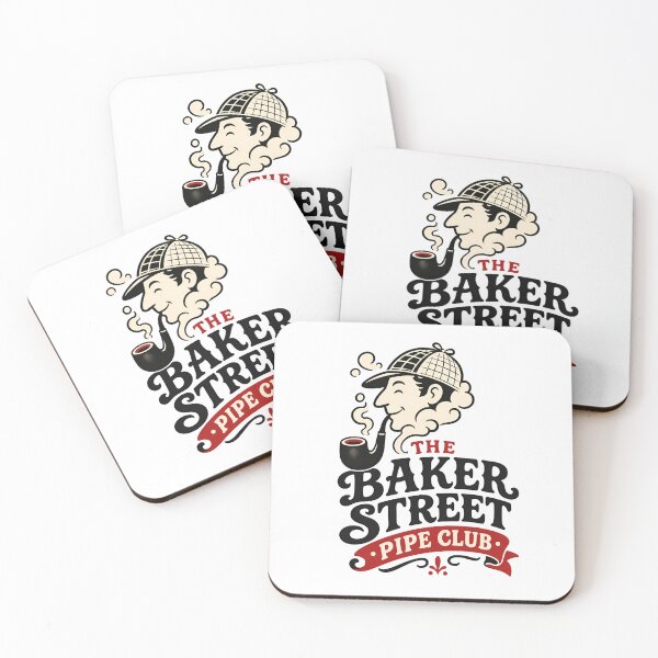 Item preview, The Baker Street Pipe Club Sherlock Holmes Retro Mascot Art designed and sold by Fenay Designs.