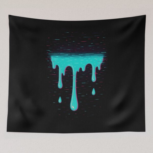 Item preview, Neon Overflow – Cyber Glitch Liquid Cascade designed and sold by JupiterGlitchEmpire.