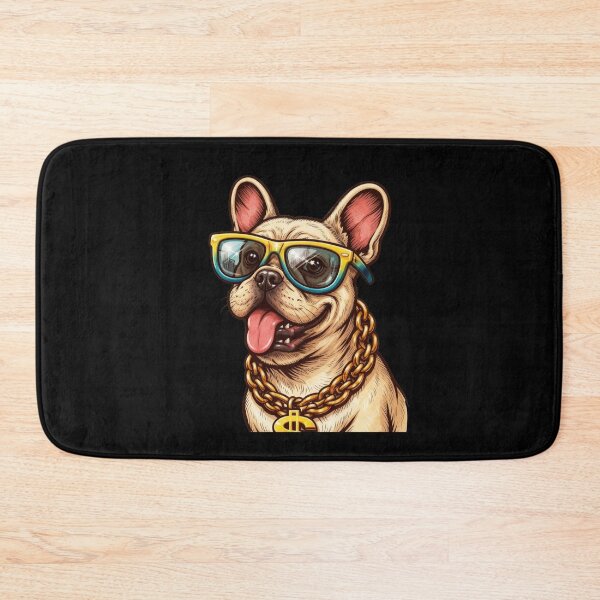 Item preview, Funny Nerd French Bulldog in Clear Glasses designed and sold by BarkAndArt.