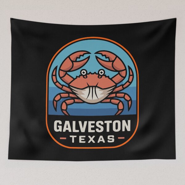 Item preview, Galveston Texas Crab Coastal Travel Souvenir designed and sold by AntiqueImages.