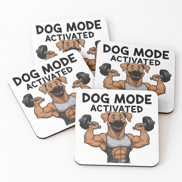 Item preview, Dog Mode Activated Funny Fitness Workout designed and sold by Nuvoro Gifts.