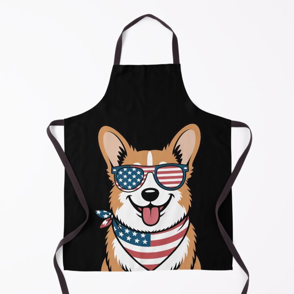 Item preview, Corgi With American Flag Sunglasses And Bandana designed and sold by ArtDzignsZA.