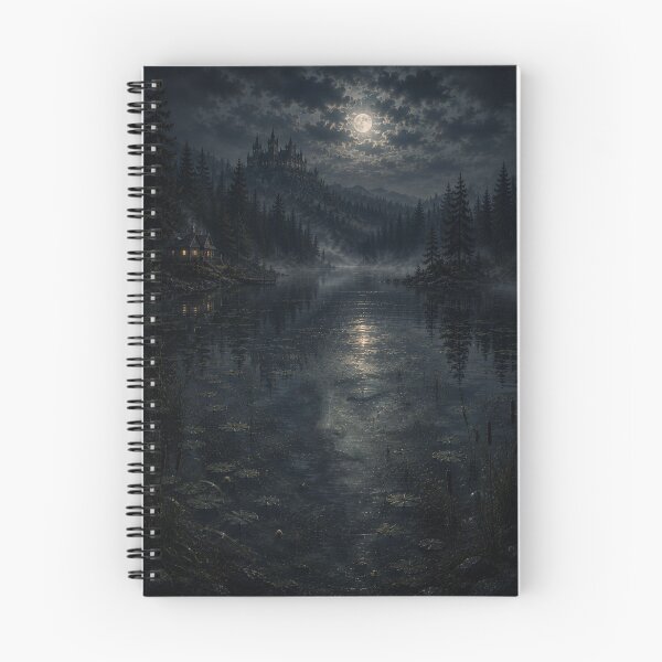 Item preview, Hidden Woman in the Lake | Dark Cottagecore Optical Illusion Wall Art designed and sold by Esterlane.