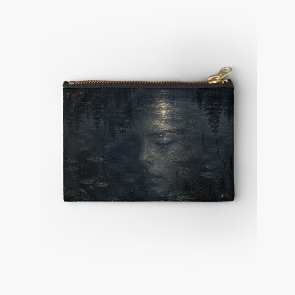 Item preview, Hidden Woman in the Lake | Dark Cottagecore Optical Illusion Wall Art designed and sold by Esterlane.