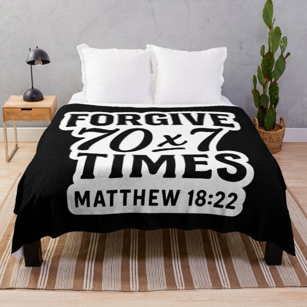Item preview, Matthew 18:22 Forgive 70 x 7 Times designed and sold by plushism.