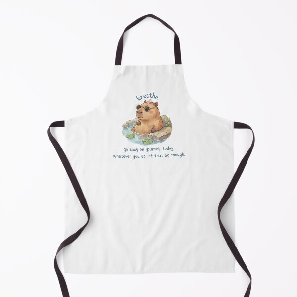 Item preview, Breathe. Be easy on yourself today. Whatever you do, let that be enough. Capybara | Reminder designed and sold by SunnySideNotes.