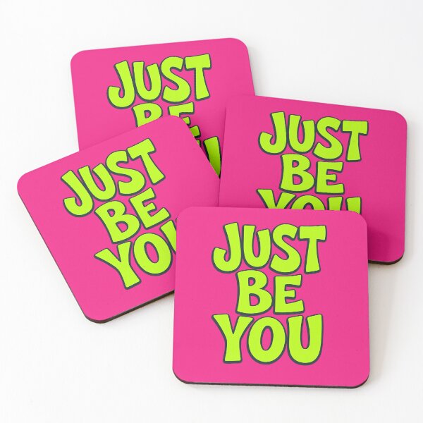 Item preview, Just Be You - Neon Green and Pink Y2K Bubble Typography designed and sold by alishairjanjua.