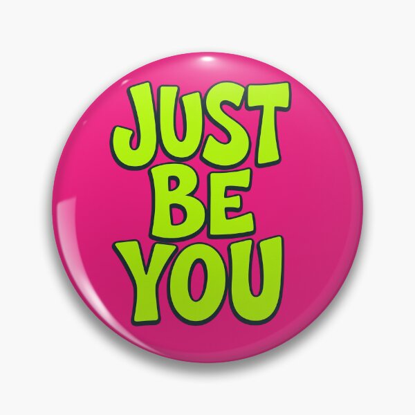 Item preview, Just Be You - Neon Green and Pink Y2K Bubble Typography designed and sold by alishairjanjua.