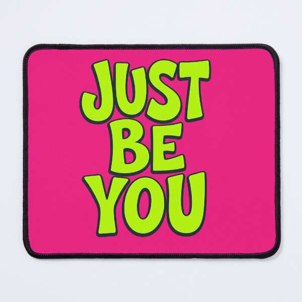Item preview, Just Be You - Neon Green and Pink Y2K Bubble Typography designed and sold by alishairjanjua.