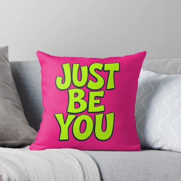 Item preview, Just Be You - Neon Green and Pink Y2K Bubble Typography designed and sold by alishairjanjua.