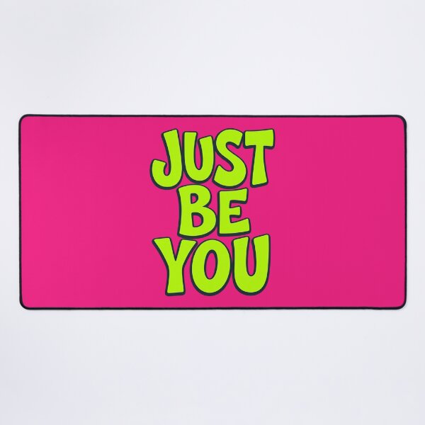 Item preview, Just Be You - Neon Green and Pink Y2K Bubble Typography designed and sold by alishairjanjua.