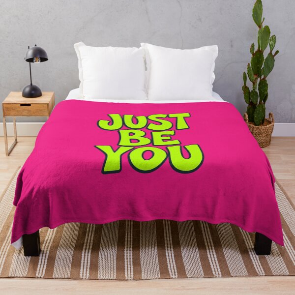 Item preview, Just Be You - Neon Green and Pink Y2K Bubble Typography designed and sold by alishairjanjua.