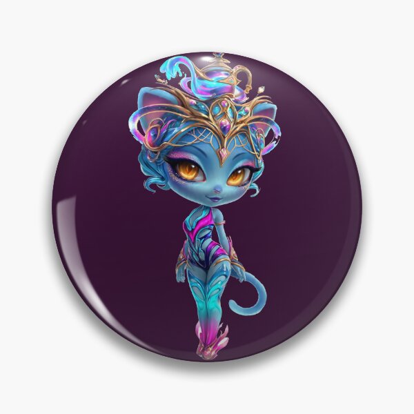 Item preview, Genie Neon Goddess High Fashion Cat Art designed and sold by ChaEmm_Studio.