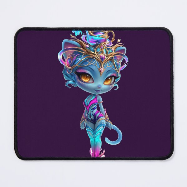 Item preview, Genie Neon Goddess High Fashion Cat Art designed and sold by ChaEmm_Studio.