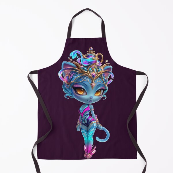 Item preview, Genie Neon Goddess High Fashion Cat Art designed and sold by ChaEmm_Studio.