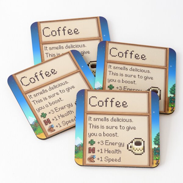 Item preview, Inspired Pixel Art Coffee  - Stardew Valley  designed and sold by Cozy Moss Studio.