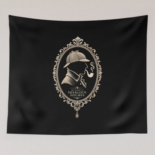 Item preview, My Name Is Sherlock Holmes Vintage Cameo Portrait designed and sold by Fenay Designs.