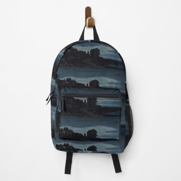 Item preview, Moonlit Twilight Landscape with Silhouetted Trees designed and sold by artofuniverse.