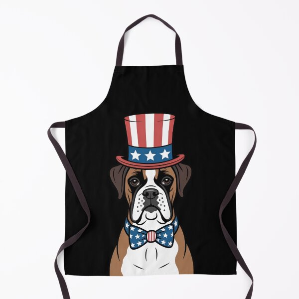 Item preview, Boxer Dog Wearing Patriotic Top Hat And Bow Tie designed and sold by Canvas-Whispers.