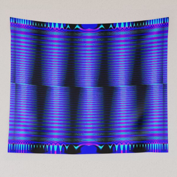 Item preview, Abstract Pattern "Blue pillars" designed and sold by Gluecknika.