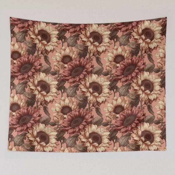 Item preview, Whimsical Sunflower Print  - Birth Flower Pattern - One Year Anniversary Gifts designed and sold by RoyalStarsPatts.