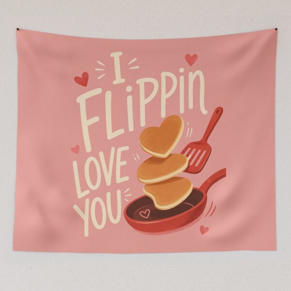 Item preview, I Flippin Love You Funny Valentine Design designed and sold by Ioanna-Studio.