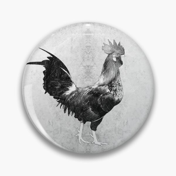 Item preview, Bantam Rooster Dark Poultry Portrait Farmyard Gothic Art designed and sold by Ghoul Enterprises.
