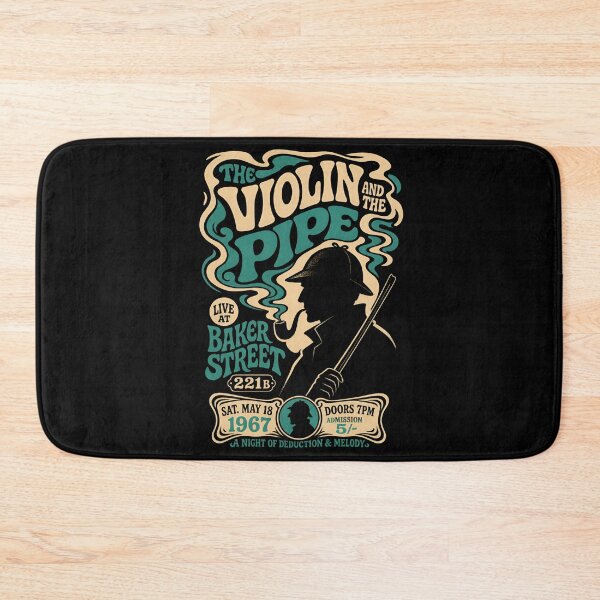 Item preview, The Violin and The Pipe Sherlock Holmes Retro Poster Art designed and sold by Fenay Designs.