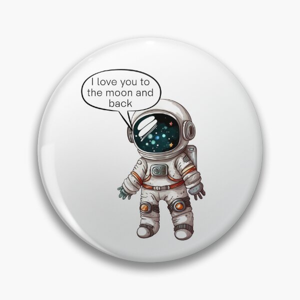 Item preview, Astronaut Love – I Love You to the Moon and Back designed and sold by EVESTUDIOART.