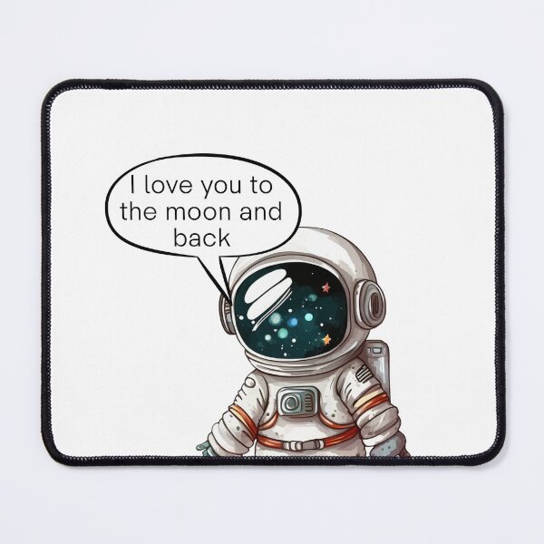 Item preview, Astronaut Love – I Love You to the Moon and Back designed and sold by EVESTUDIOART.
