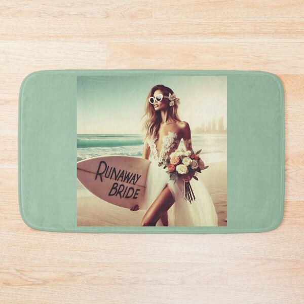 Item preview, Beach Bride Wedding Surfboard designed and sold by Voodoo Store Paranormal Collections.