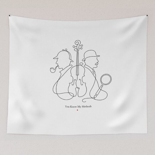 Item preview, Sherlock Holmes You Know My Methods Line Art Design designed and sold by Fenay Designs.