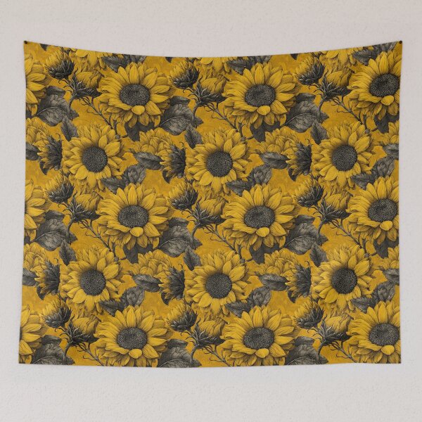 Item preview, Edgy Sunflower Floral  - Retro Flower Floral - Retirement Gifts For Men designed and sold by RoyalStarsPatts.