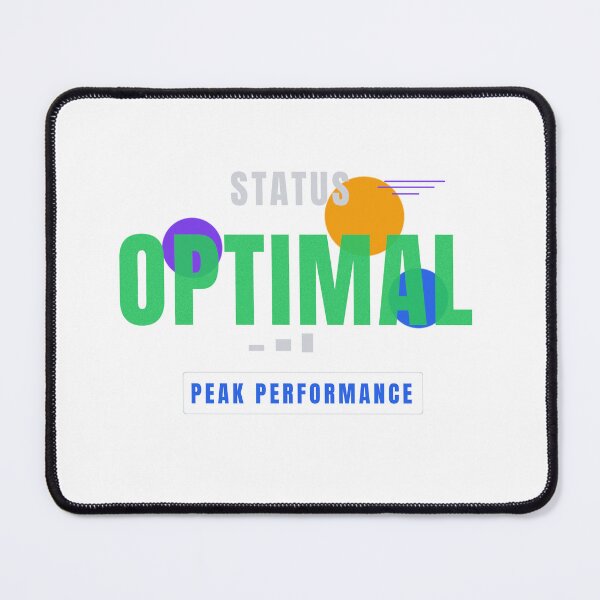Item preview, Status Optimal | Modern Tech Typography Design designed and sold by HeartAndArtShop.