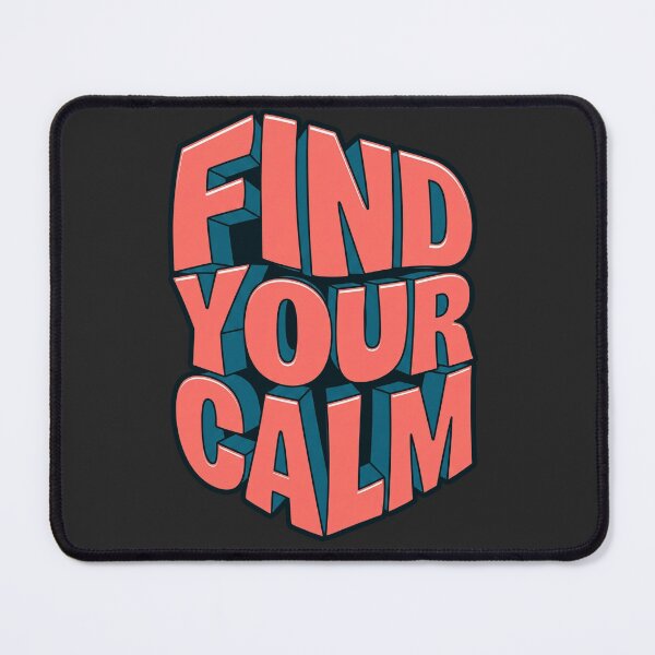 Item preview, Find Your Calm - 3D Block Letter Retro Streetwear Typography designed and sold by alishairjanjua.