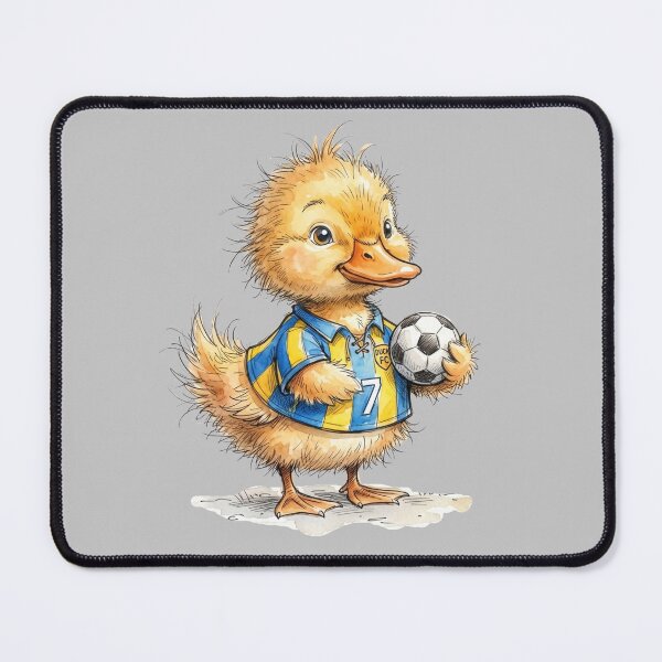 Item preview, Cute Watercolor Duckling Soccer Player Jersey Number 7 Art designed and sold by BreezifyDesignStudio.
