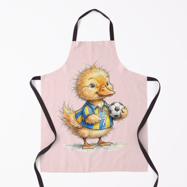 Item preview, Cute Watercolor Duckling Soccer Player Jersey Number 7 Art designed and sold by BreezifyDesignStudio.