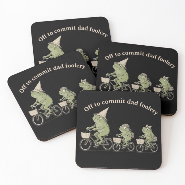 Item preview, Off to Commit Dad Foolery Frog Biking Family designed and sold by haitrieuic96.