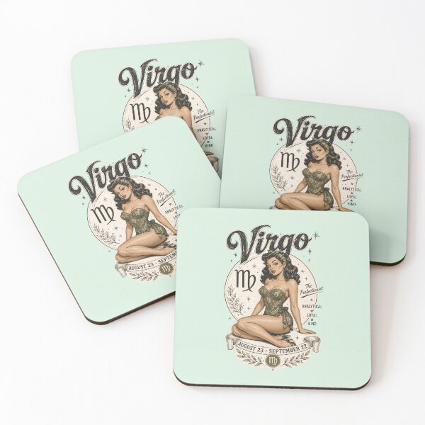 Item preview, Virgo Zodiac Pin-Up Girl Design | Vintage Astrology Horoscope Gift for Virgo designed and sold by TheStephanieRome.