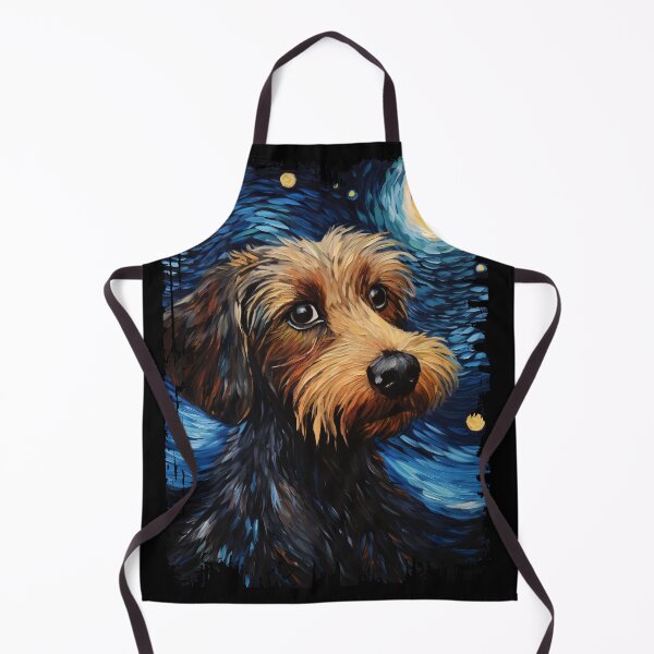 Item preview, Funny Wirehaired Dachshund Starry Night Illustration Mom Dad Kids designed and sold by rafaeltto.