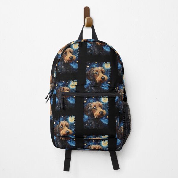 Item preview, Funny Wirehaired Dachshund Starry Night Illustration Mom Dad Kids designed and sold by rafaeltto.