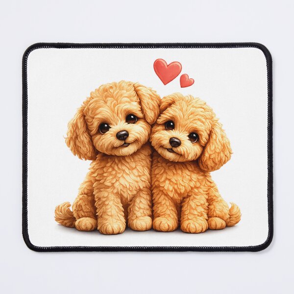 Item preview, Poodle Love Puppy Pair designed and sold by olosra.