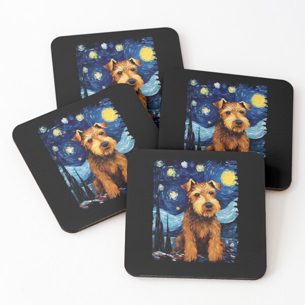 Item preview, Funny Welsh Terrier Starry Night Illustration Mom Dad Kids designed and sold by rafaeltto.