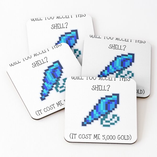 Item preview, Will You Accept This Shell? (Stardew Valley Inspired) designed and sold by Cozy Moss Studio.