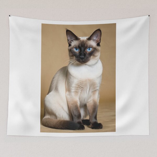 Item preview, Animals - Siamese Cat, Intense Blue Eyes and Feline Elegance designed and sold by DoodyPets.