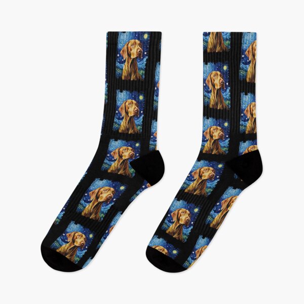 Item preview, Funny Vizsla Starry Night Illustration Mom Dad Kids designed and sold by rafaeltto.