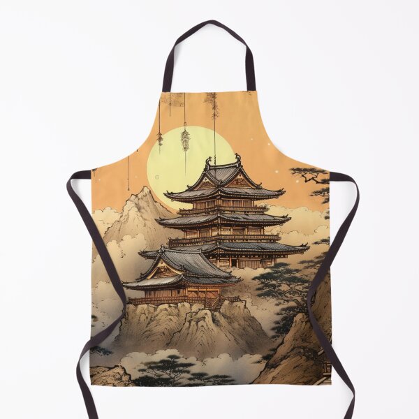 Item preview, Traditional Japanese Illustration - Ancient Pagoda designed and sold by DaisukiTokyo.