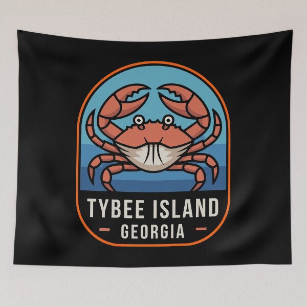 Item preview, Tybee Island Georgia Crab Coastal Beach Travel designed and sold by AntiqueImages.