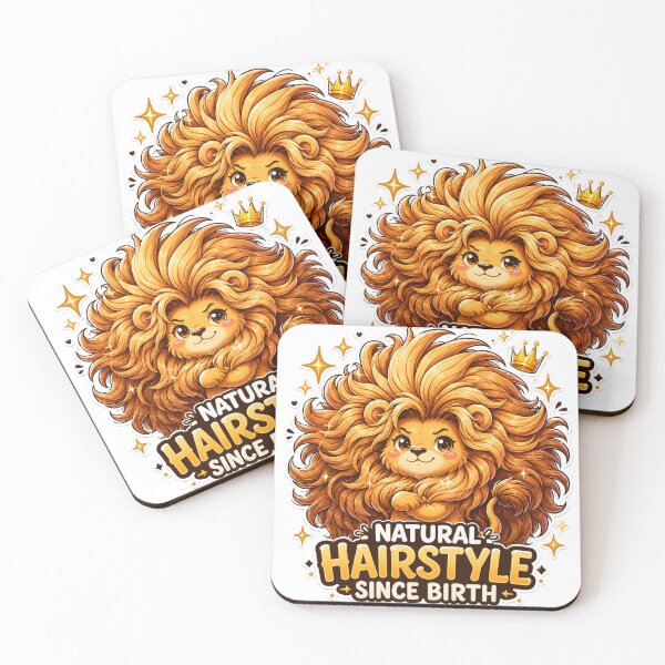 Item preview, Natural Hairstyle Since Birth Lion | Funny Kawaii Lion Hair Goals designed and sold by MarekoraStudio.