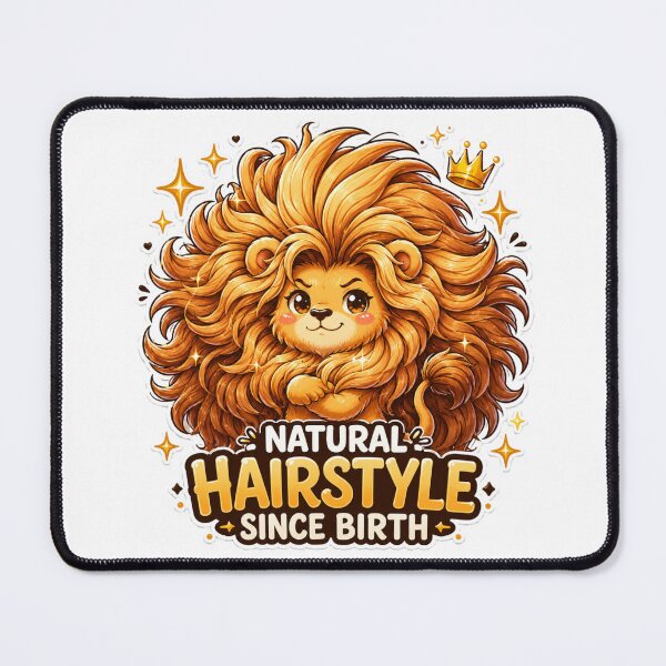 Item preview, Natural Hairstyle Since Birth Lion | Funny Kawaii Lion Hair Goals designed and sold by MarekoraStudio.